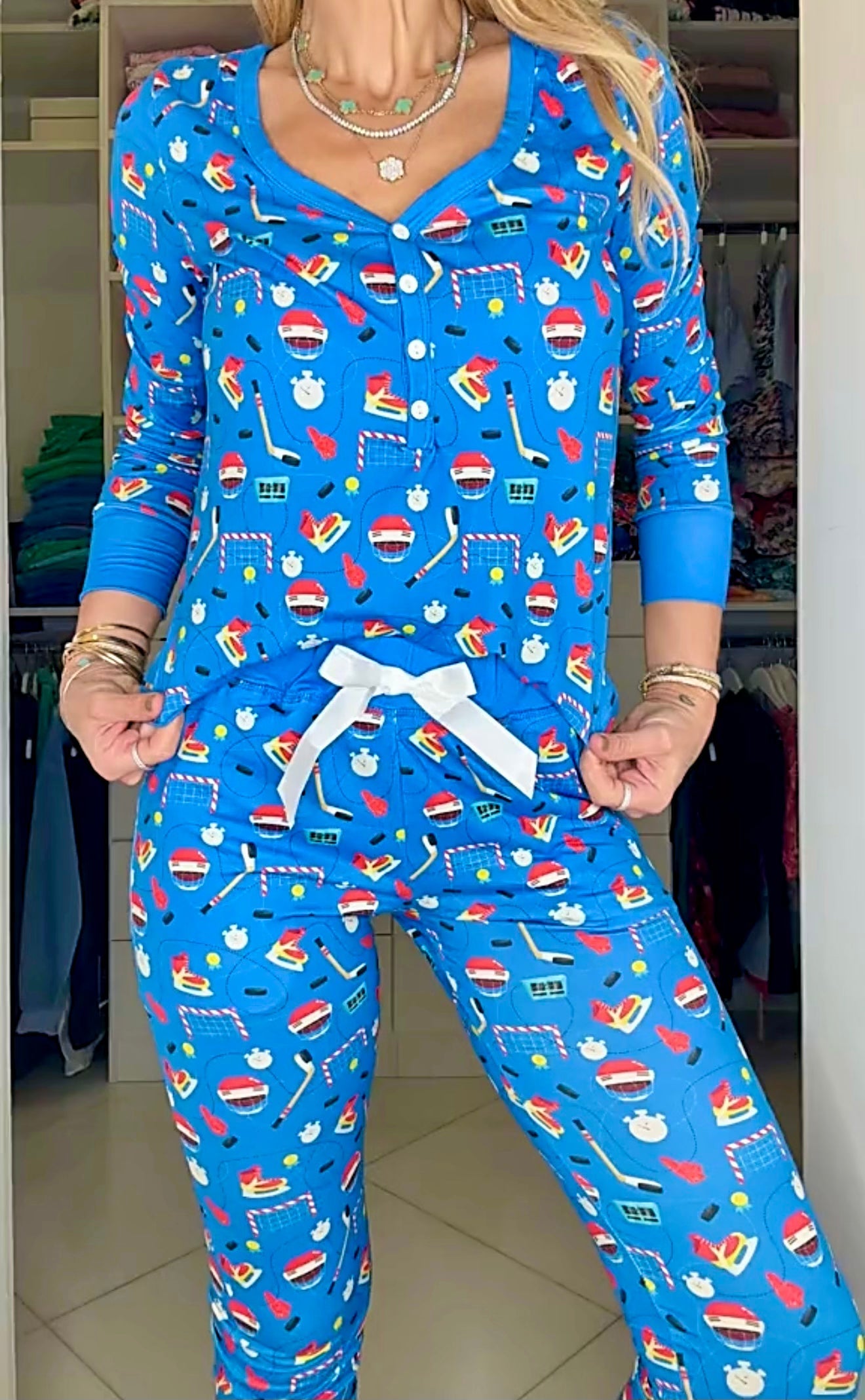 Hockey Star Jogger Pajama Set