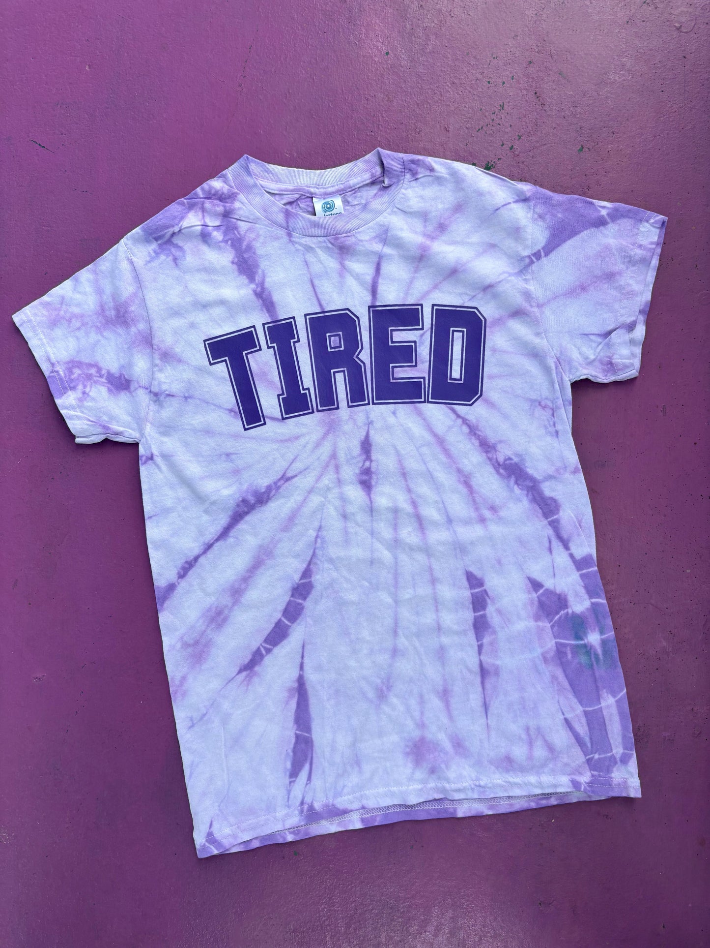 Tired Lilac Spider Tie-Dye Tee