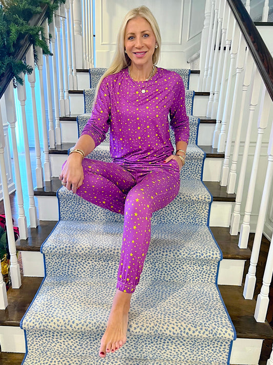 Purple Starlight Pajama Set