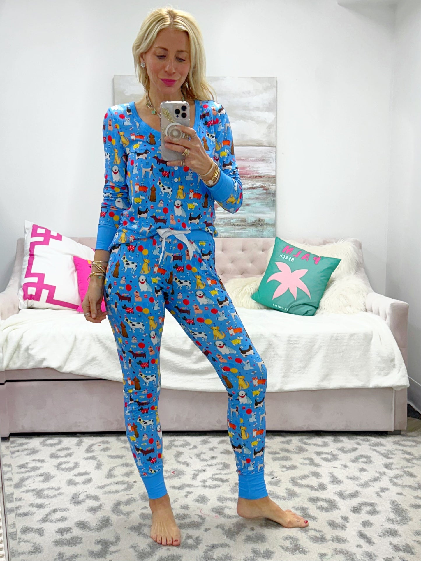 Puppy Party Jogger Pajama Set