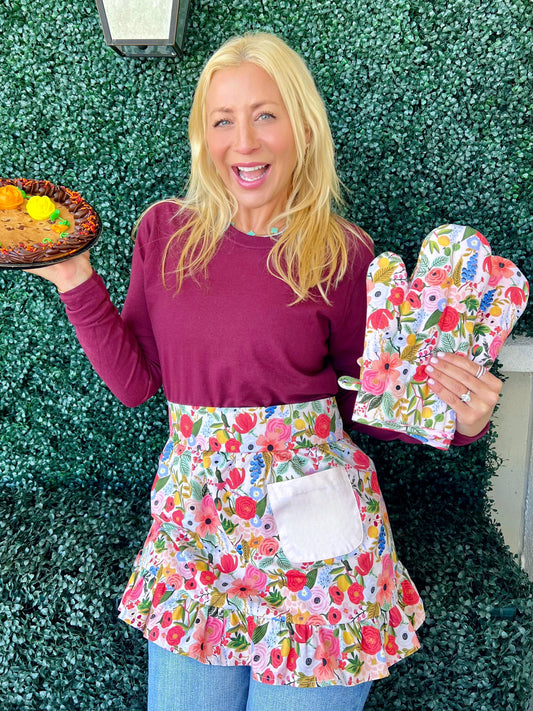 Floral Fall Apron