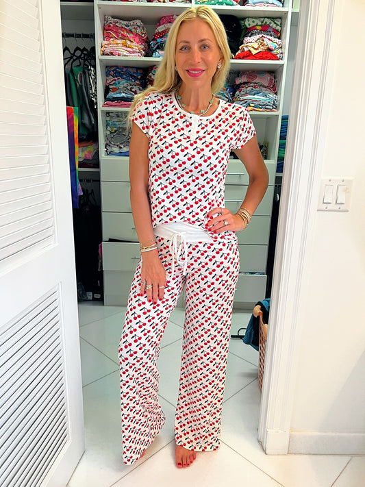 Cherry Twist Pajama Set