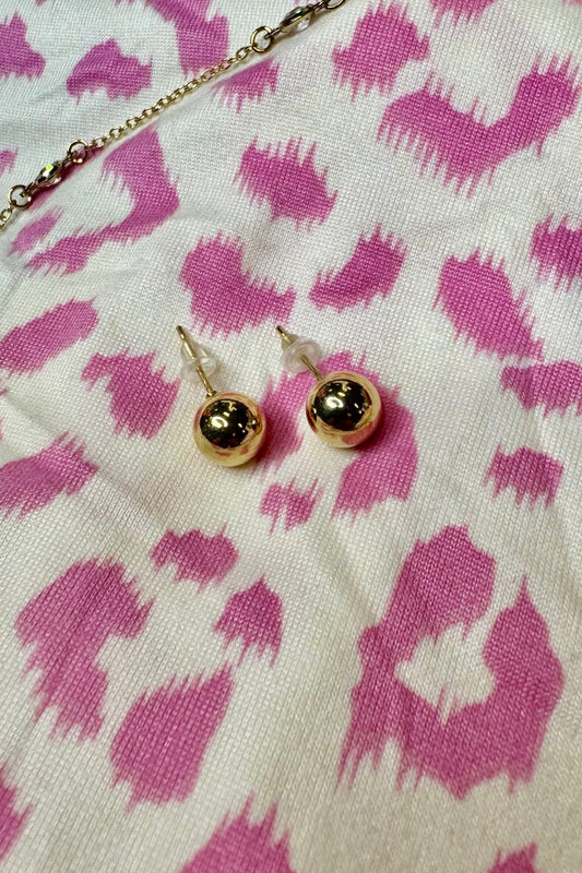 Gold Pearl Earrings