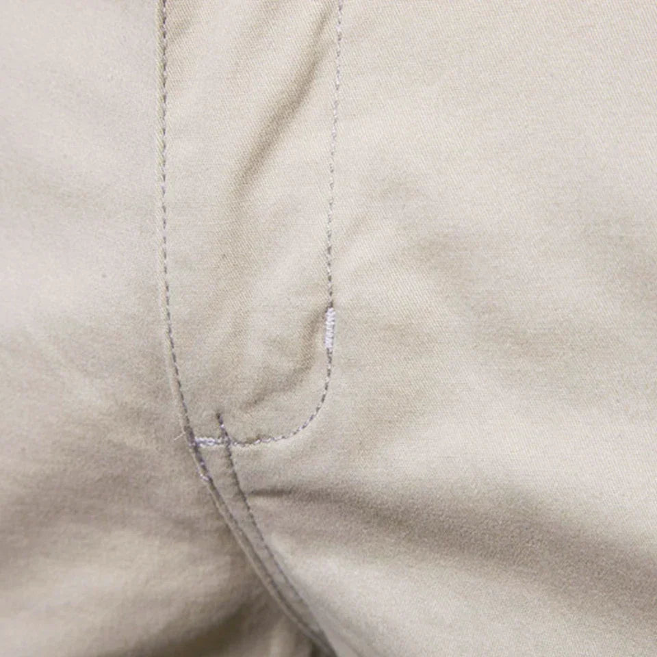 🔥Last Day Promotion🔥Summer 100% Cotton Solid Shorts Men High Quality Casual Business Social Elastic Waist Men Shorts