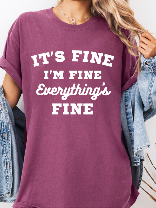 It's Fine, I'm Fine Tee - Project Save The Tees